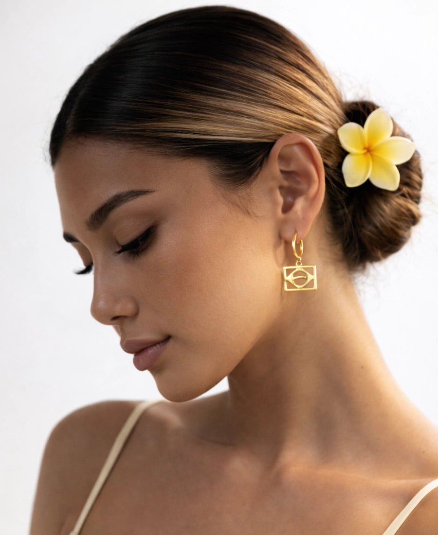 Brazil Hoop Earrings – 18K Gold Plated