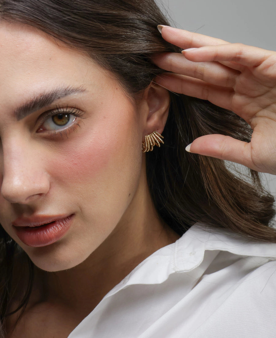Mavie Earrings – 18K Gold Plated