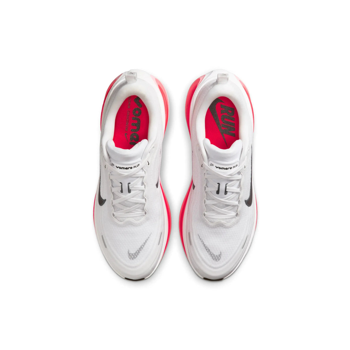 Vomero Plus White Black Bright Crimson