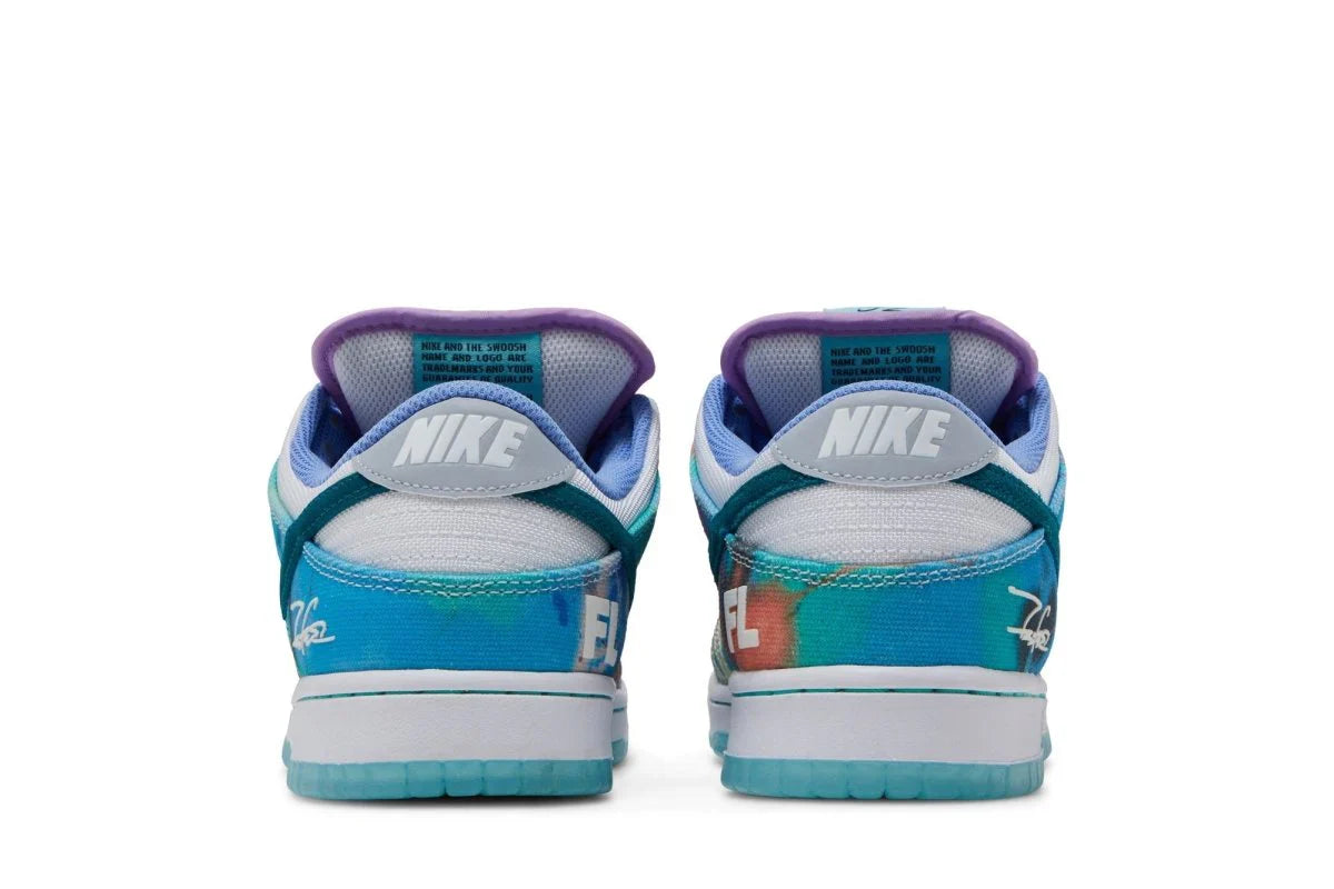 Low x Futura Skateboard Bleached Aqua Blue
