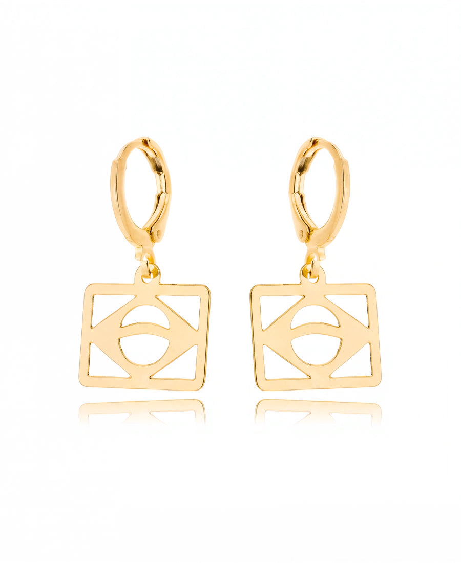 Brazil Hoop Earrings – 18K Gold Plated