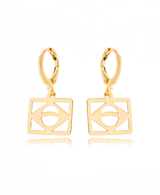 Brazil Hoop Earrings – 18K Gold Plated