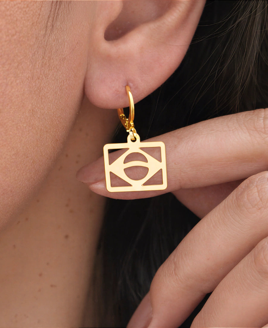 Brazil Hoop Earrings – 18K Gold Plated