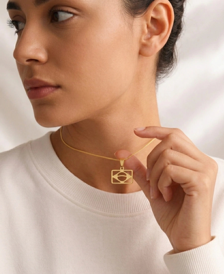 Brazil Pendant Necklace – 18K Gold Plated
