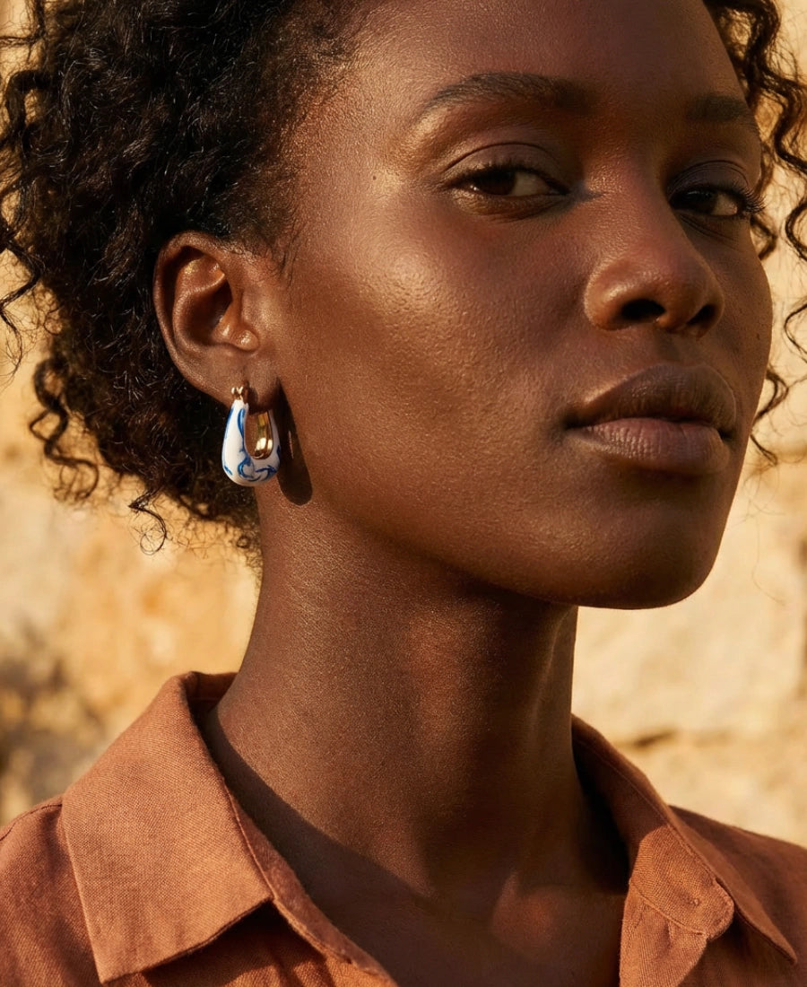 Aegean Earrings – 18K Gold Plated