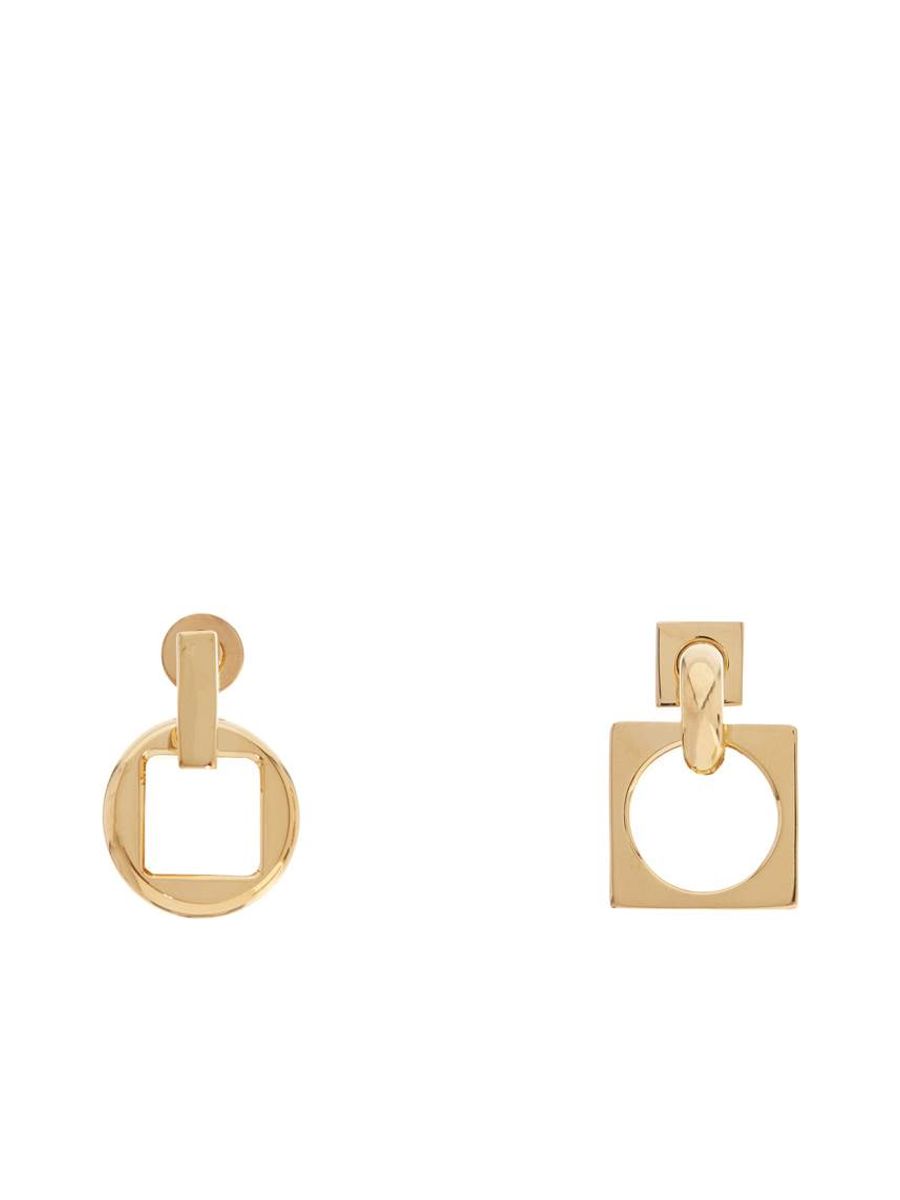 Square Round D Earrings