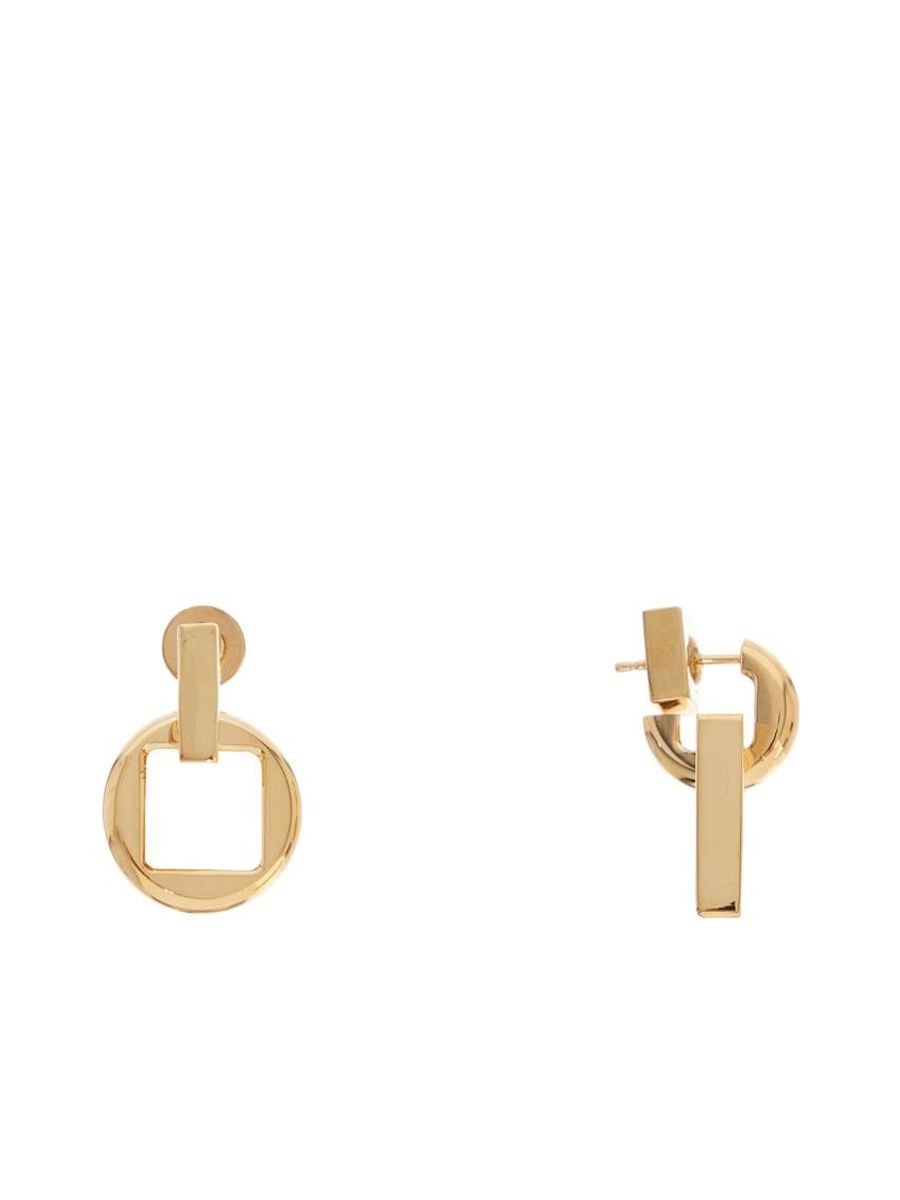 Square Round D Earrings