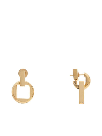 Square Round D Earrings
