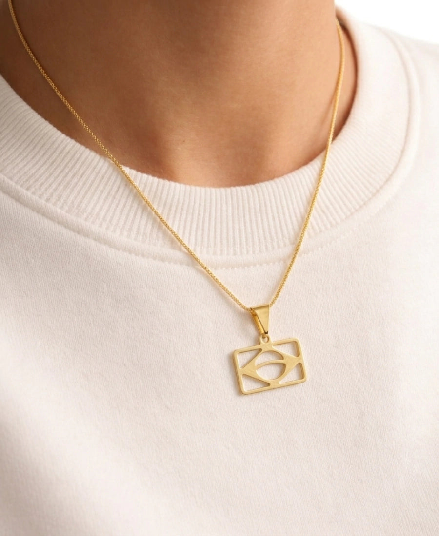 Brazil Pendant Necklace – 18K Gold Plated