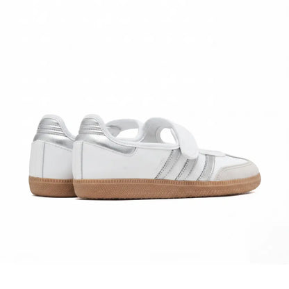 Samba Jane White Silver Metallic