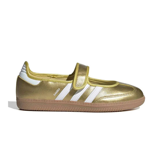 Samba Jane Gold Metallic White