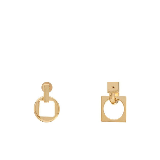 Square Round D Earrings