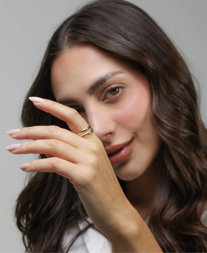 Beth Ring – 18K Gold Plated