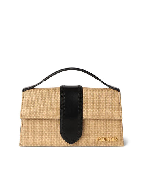 Le Grand Bambino Raffia Effect Shoulder Bag