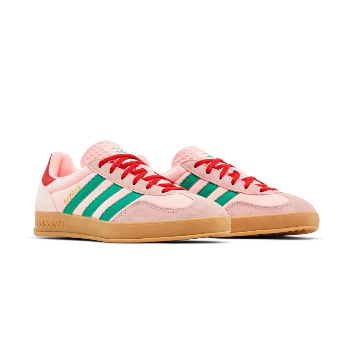 Gazelle Indoor Court Green Glow Pink