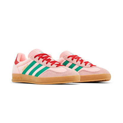 Gazelle Indoor Court Green Glow Pink