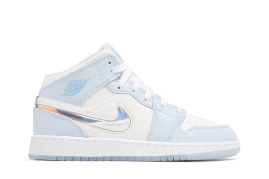 Mid Glitter Swoosh Blue