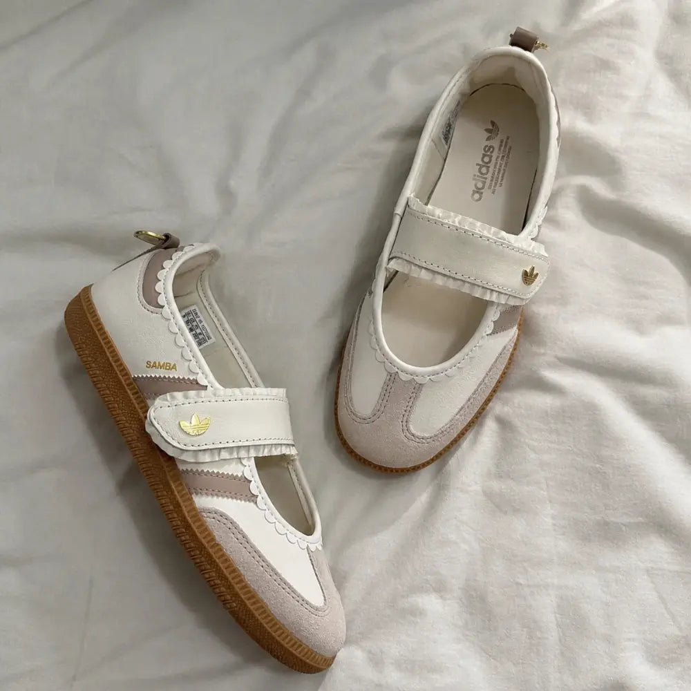 Samba Jane Ruffle Pack White Pink Gum