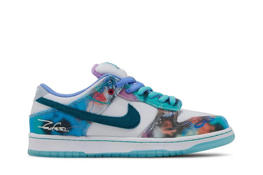 Low x Futura Skateboard Bleached Aqua Blue