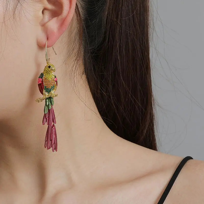 Parrot Earrings – 18K Gold Plated