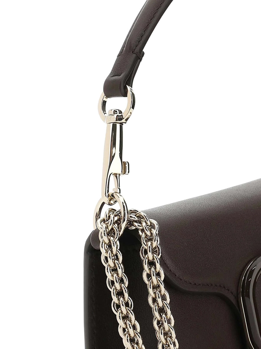 Locò Calfskin Shoulder Bag in Fondant