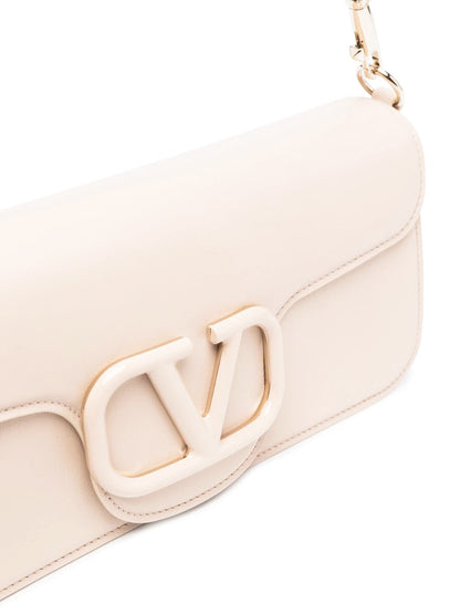 Loco Calfskin Shoulder Bag in Powder Rose