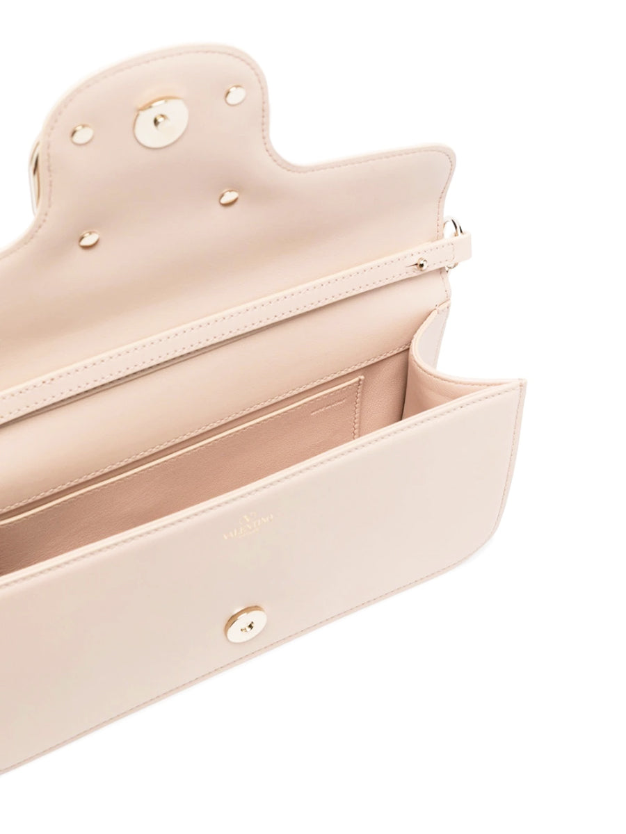 Loco Calfskin Shoulder Bag in Powder Rose