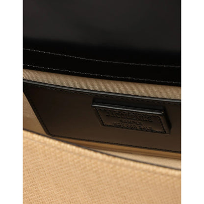 Le Grand Bambino Raffia Effect Shoulder Bag