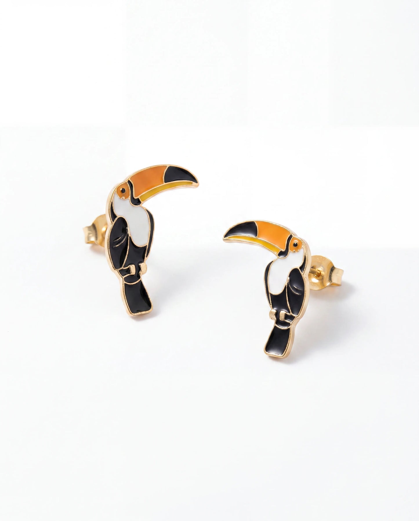 Toucan Earrings – 18K Gold Plated