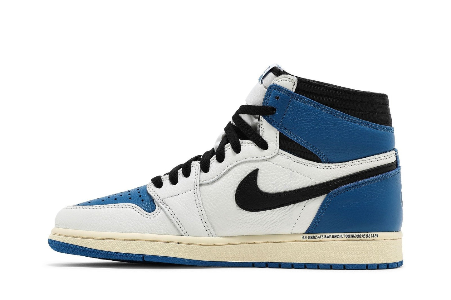 T S Leather, White, Blue